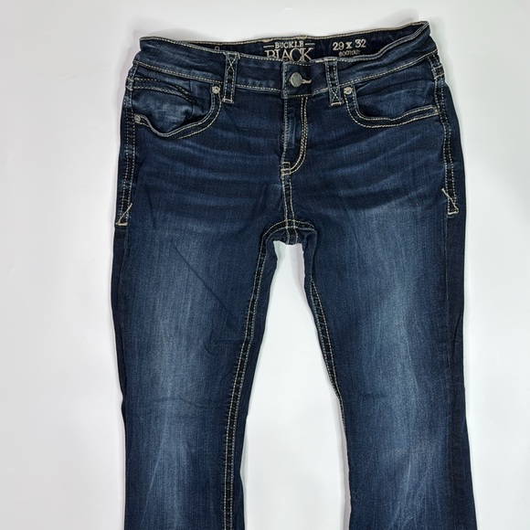 Buckle Black Fit No. 53 Bootcut Dark Wash Jeans Size 29x32 - Picture 2 of 11